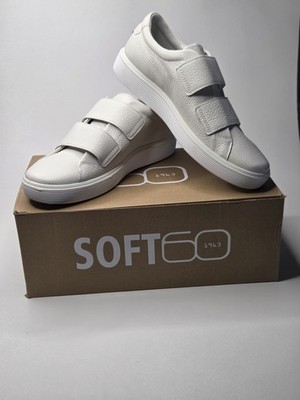 ECCO Men s Soft 60 2-Strap Comfort Sneaker Premium Leather EU 40 (US 6-6.5)