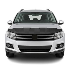 Car Bonnet Mask Hood Bra For Vw Tiguan 2009-2017 Black Chequered 1 Pc