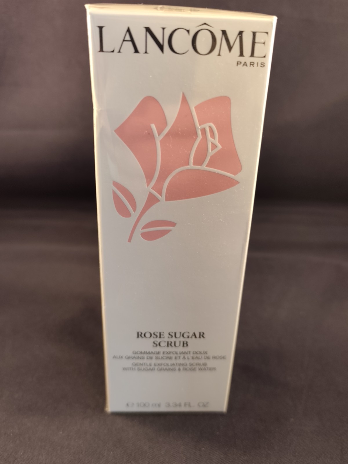 Lancome Rose Sugar Scrub 100ml - Gentle Exfoliating Scrub, New & Sealed