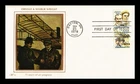 Dr Jim Stamps 31c Orville and Wilbur Wright Airmail 2v Pair Western Silk FDC