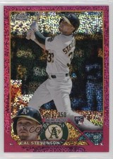 2023 Topps Chrome Magenta Speckle Refractor 95/350 Cal Stevenson #199 0zb7