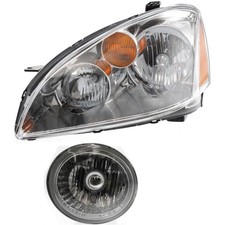 for Nissan for Altima 2002-2004 2pcs Headlight Lamp Left Clear Lens NI2502142
