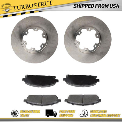 Front OE Brake Rotors Brake Ceramic Pads Kit For 1997 INFINITI QX4