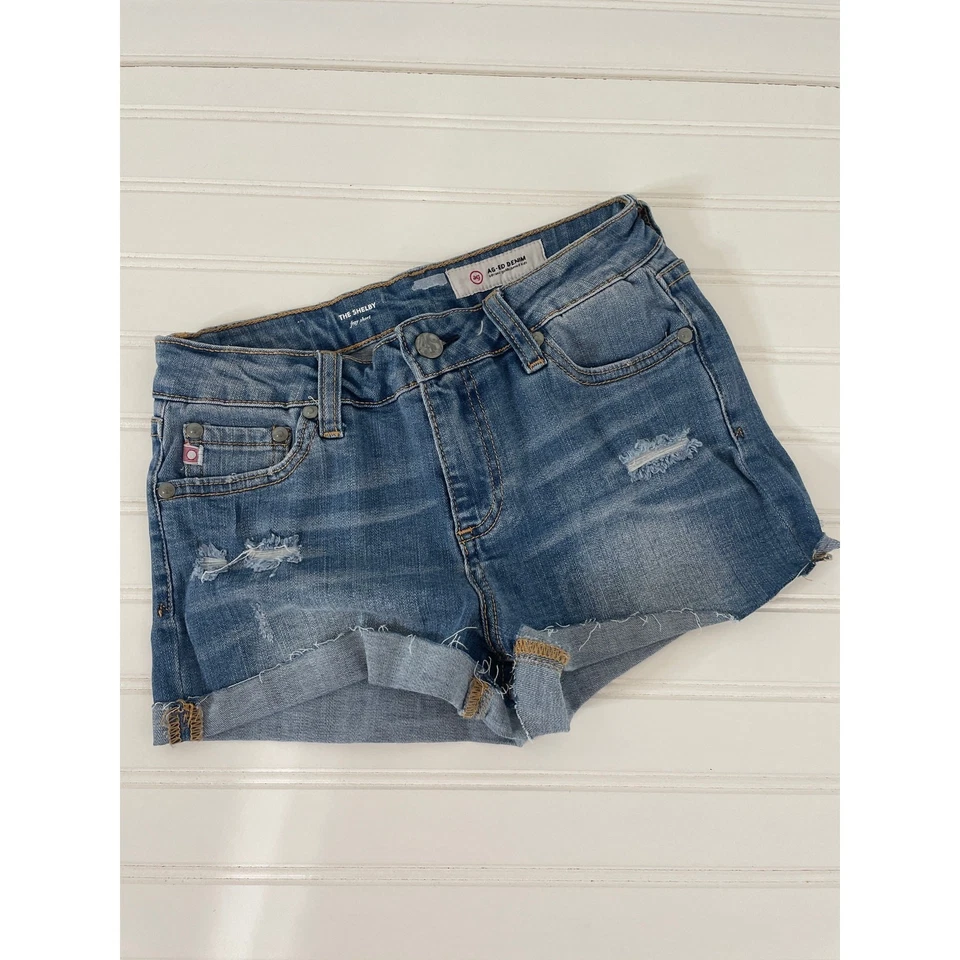 Abercrombie and Fitch Adidas & AG ED Denim Tee Hoodie Shorts Bundle Sz 13/14 YO - Image 4 of 4