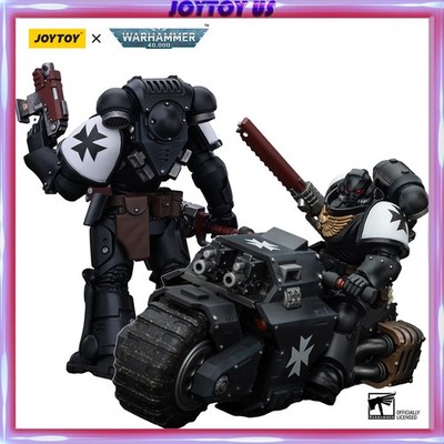 JOYTOY Warhammer 40K Space Marines Black Templars Outriders Brother Valtus Model