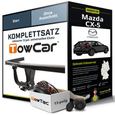 Für MAZDA CX-5 Typ KF Anhängerkupplung starr +eSatz 13pol uni 07.2017-jetzt NEU