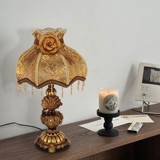 Gold Table Lamp European Desk Light Bedroom/Study Room Table Lamp 100V-260V