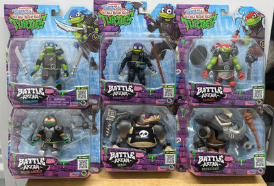 Teenage Mutant Ninja Turtles Battle Arena Leo Mike Don Raph Rocksteady Bebop NIP