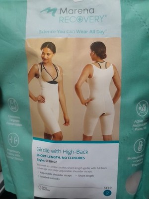 Marena Recovery Girdle With High Back, Medical Grade Compression Beige SFBHS2