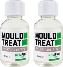 2 x 100ml Anti-Mould Paint Additive - Prevention & Control of Black Mould Cause