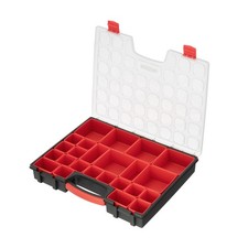 Hardware Organizer with 24 Removable Bins - Small Parts Storage Tool Box for ...