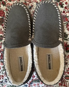 Minnetonka Moccasins 41005 - Men’s Tilden Pile Lined Slipper - Grey 11W