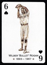 WILBER "BULLET JOE" ROGAN -Negro League Playing Cards PROSPERO ART- KC MONARCHS