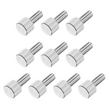 10 Pcs M4 X 10Mm Knurled Thumb Screws, 304 Stainless Steel Flat