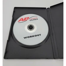 Ab Lounge Ultra White Hardcover Fitness Exercise Workout DVD Only