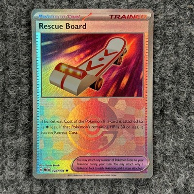 Pokemon Prismatic Evolutions Rescue Board 126/131 Poke Ball Reverse Holo