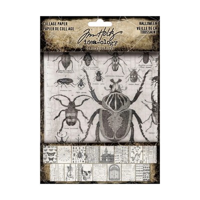 Tim Holtz Idea-ology Collage Papers Halloween TH94393