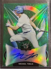 2019 Leaf Valiant - Michael Toglia #BA-MT2 Green Prismatic /99 (AU, RC)