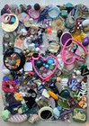 Vtg Retro Kitch Costume Jewelry CRAFT MIX Pendant Rhinestone Cab Charm Bead LOT — photo 10