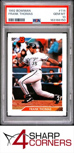 1992 BOWMAN #114 FRANK THOMAS WHITE SOX HOF PSA 10
