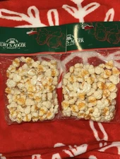 2 KURT ADLER Blow Mold POPCORN String Strand Garland Christmas
