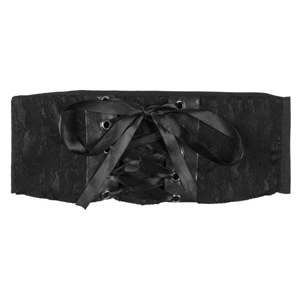 Korsett Schwarz M/L Piratin Korsage GüRtel KostüM Fasching Karneval-image