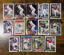 Austin Riley Sports Card Lot (14) (Base, Insert, Chrome Refractor & Holiday)
