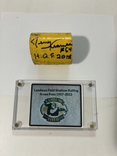 Jerry Kramer Signed Lambeau Field Packers Game Used Railing 1957-2022 Gate 109