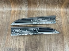 2011-2014 2015 2016 Ford F-250 Lariat Right Left Side Fender Emblem Set F250 Oem