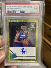 2019 Rare Jaylen Nowell Fast Break Gold /10  Auto RC - PSA 9