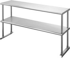 Commercial Stainless Steel Overshelf 12x48 For Prep Table
