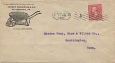 Advertising Cover Pittsburgh PA Joseph Woodwell Co wheelbarrow 1899