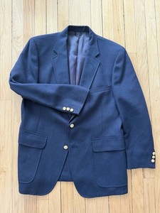 Vintage Prep Classic Richard Thomas Navy Blazer Made In USA