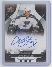 Chris Pronger /10 Auto Upper Deck Engrained Icons Mahogany 2025-26 #CA-CP Blues