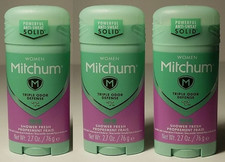 MITCHUM Women SHOWER FRESH Deodorant 2.7 Invisible SOLID (LOT of 3)