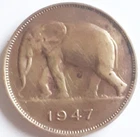 BELGIAN CONGO : 5 FRANCS 1947 KM 29