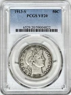 1913 S BARBER HALF DOLLAR PCGS VF20