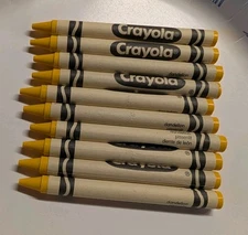 10 Dandelion Crayola Crayon Yellow Color Discontinued Retired 2017 NEW Lot
