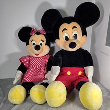 Mickey Mouse  Minnie Vintage Stuffed Plush Giant Inch Walt Disney World