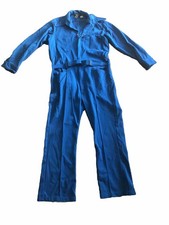 Vtg 70s Jumpsuit One Piece Leisure Alls Walls Jump suit Disco Blue With Belt