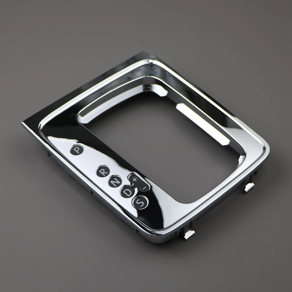 Panel de marco de perilla de cambio de marchas plateado galvanizado para VW Passat B6 06-11 CC 09-12 Foto 4 de 4