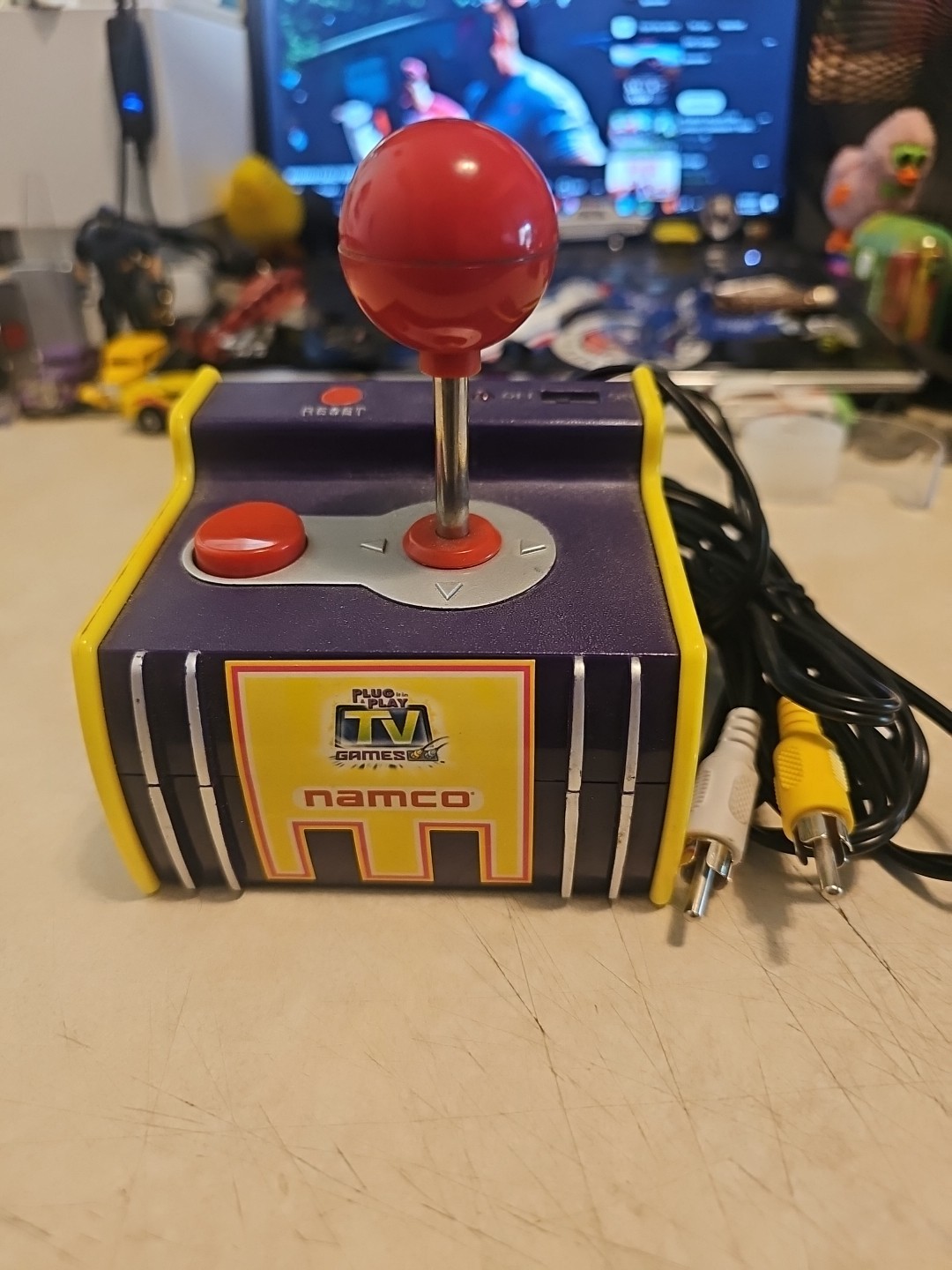 Namco Classics 5-in-1 TV Arcade Games Plug N Play Joystick Works Pac-Man Jakks