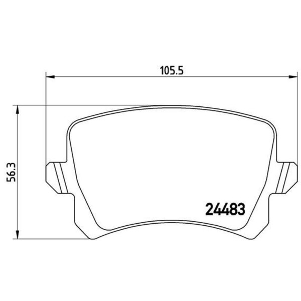 Brembo BremsbeläGe Hinten FüR VW Passat Alltrack Audi Q3 Alhambra-image