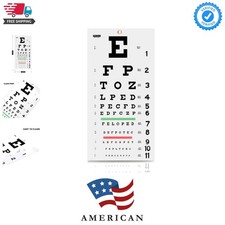 Eye Chart for Exams - Snellen Wall Chart 20 Feet, 11 X 22 in.