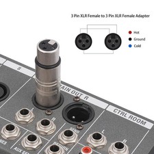 XLR Adapter Microphone Line Adapter 3 Pin