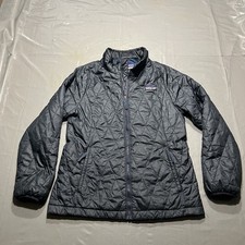 Patagonia Nano Puff Jacket Kids Youth Large 12 Blue Quilted Full Zip Boys Girls