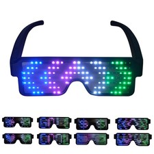 LED Glasses,Light Up Glasses, Halloween 11 Patterns Sunglasses For Men And Women