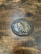 Vintage Running Strong For American Indian Youth Horse Mare Stallion Belt Buckle