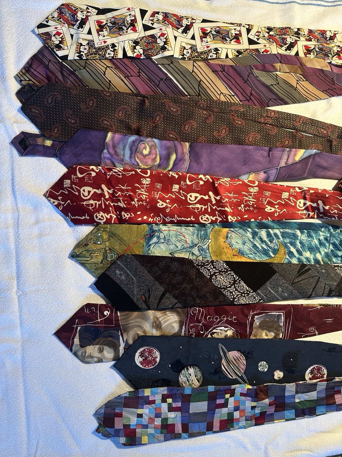 10 Designer Ties, Including Signed Robert Daskal … - image 1