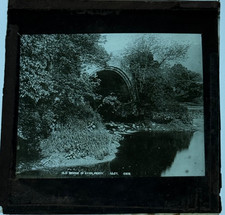 Vintage GWW Magic Lantern Glass Slide Old Bridge Earn Perth Free Aus Post (8)